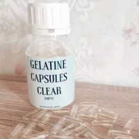 Jual *HALAL MUI*GELATINE CLEAR CAPSULES/ KAPSUL KOSONG TRANSPARAN Murah