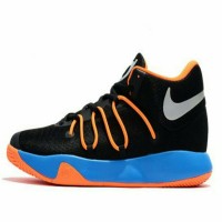 SEPATU BASKET NIKE KD TREY 6 PE 2017 BLACK BLUE ORANGE