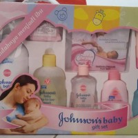 Jual Johnson's baby gift set pink Murah