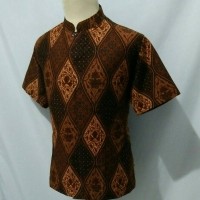 Jual Kemeja batik pria baju batik cowok krah koko shanghai cs1 Murah