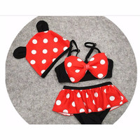 Jual Baju renang anak, baju renang bayi, baju renang minnie mouse 3 pcs 1 s Murah