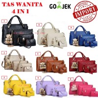 Jual Tas Wanita Import 4in1/Tas Murah Impor/Tas Fashion wanita/Tas Boneka Murah