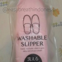 Jual Daiso Washable Slipper / Sandal Kamar Polos / Sendal Hotel Murah
