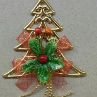 Jual Hiasan Gantung Motif Pohon Natal + Bunga Murah
