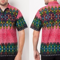 Jual Kemeja Hem Batik Pria Batik Tribal 219 Murah