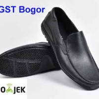 Jual Sepatu Kantor Pantofel Karet Anti Air hitam black Murah