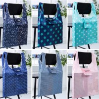 Jual Tas Belanja Lipat Motif / Folding Shopping Bag Murah