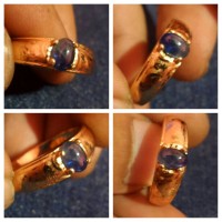 Jual Cincin Blue Sapphire - Safir Mini Seri 1 Size Ring No.8 Murah