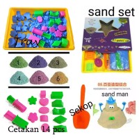 Jual Pasir Kinetik Tray Set 1500 Gram Super Lengkap Kinetic Sand Murah