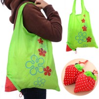 Jual Tas Belanja Serbaguna Lipat Strawberry Baggu Bag Bisa Jadi Besar MURAH Murah