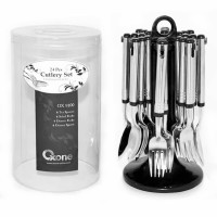 Jual OXONE 24PCS CUTLERY SET WITH HANGER OX-9100 SET SENDOK GARPU Murah