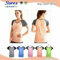 Jual Kaos Senam Sorex 2076 Baju Senam Gym Yoga Zumba Fit L Murah
