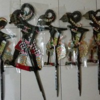 Jual WAYANG KULIT PANDAWA LIMA HITAM Murah