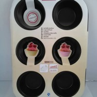 Jual Zenker 6 cup muffin pan by Fackelmann Murah