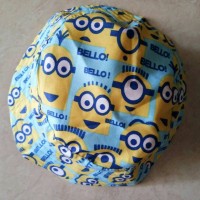 Jual Topi bucket hat anak motif Minion Murah