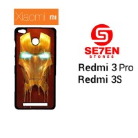 Jual Casing HP Xiaomi Redmi 3 Pro 3S melting iron man mask Custom Hardcase Murah