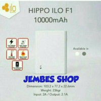 Jual Hippo Powerbank ILO F1 10.000mAh Real Capacity 100%ORIGINAL Resmi Murah