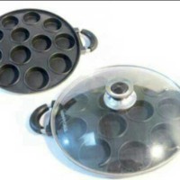 Jual Cetakan loyang Teflon 12L kue cubit bika ambon kue lumpur apem mini Murah