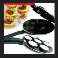 Jual Cetakan kue lumpur 7 lubang snack maker bika ambon kue apem dorayaki Murah
