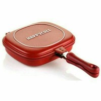 Jual PROMO MURAH!! Happy Call Double pan 32cm JUMBO Wajan Teflon Grill Pan Murah