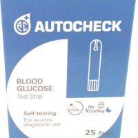Jual AUTOCHECK BLOOD GLUCOSE STRIP - TEST STRIP GULA DARAH AUTOCHECK ISI 25 Murah