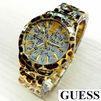 Jual GS09 G Jam Tangan Wanita Guess Leopard Gold Ladies Watc A2220 Murah