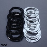 Jual Gelang Kulit Sintetis Pria/Wanita Tali Kepang 3 Layer Murah