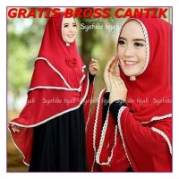 Jual PROMO MURAH Khimar Syahida Hijab Khimar Syahida 3 Layer GRATIS BROSS Murah