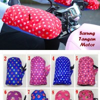 Jual Sarung Tangan Motor Dipasang di stang motor (anti panas, anti hujan) Murah