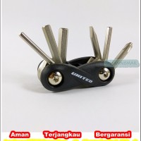 Jual multi tool kit mini united 6 in 1 kunci lipat Murah