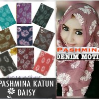 Model Hijab Khimar Terupdate Pasmina Motif/Hijab Jilbab Pashmina Denim