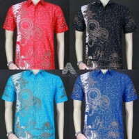 Jual Baju Batik Blok Warna || M,L,XL Murah