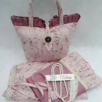 Jual MUKENA KATUN JEPANG ORI PREMIUM ATASAN BAWAHAN PINK Murah