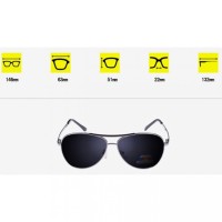 Jual Kacamata Sun Glass Aviator Black Polarized Murah