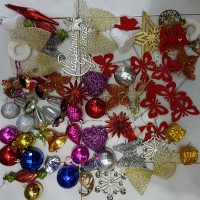 Jual accessories dekorasi hiasan pohon natal set ornamen bol Berkualitas Murah