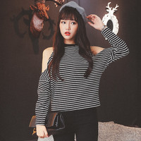 kemeja hem wanita pakaian kerja fashion hang out murah design korea