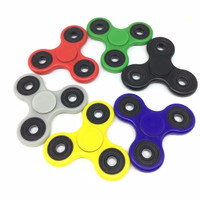 Fidget Spinner Hand Toys Mainan Biru Merah Hitam Hijau Glow in dark