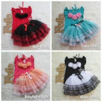Jual Setelan Tee Ruffle Aplikasi dan Rok Tutu Brenda Maxi Murah