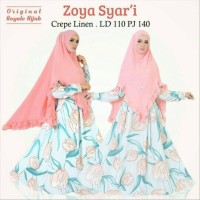 Grosir murah baju muslim zoya syari crepe