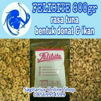 Jual Felibite 800gr cat food (bentuk ikan & donat) Murah