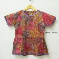 Jual Blouse Peplum Batik Ombre Murah