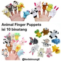 Jual Boneka Jari Binatang (Animal Finger Puppet) Murah