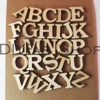 Jual 26 pcs Classic Bookman Wooden Alphabet - Huruf Kayu Set Murah
