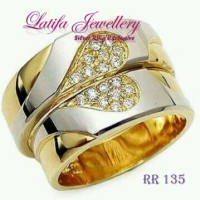Cincin Kawin Tunangan Perak Couple Murah RR 135