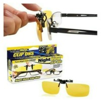 Jual Kacamata Klip On Anti Silau saat malam/Night View Clip Ons Murah
