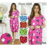 Jual Dress midi cute cat Murah