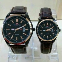 Jual Swiss Army New Edition Couple Jam Tangan Pria Wanita Tali Kulit Murah