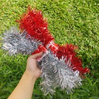 Jual slinger dapat 2pc hiasan natal ulang tahun murah perlengkapan pesta Murah
