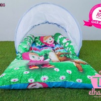 Jual Kasur Bayi Lipat Kelambu Set Murah | Perlengkapan Baby Anak Playmat Murah