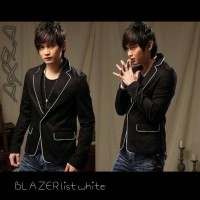 Jual Blazer GGS black List White A2858 Murah